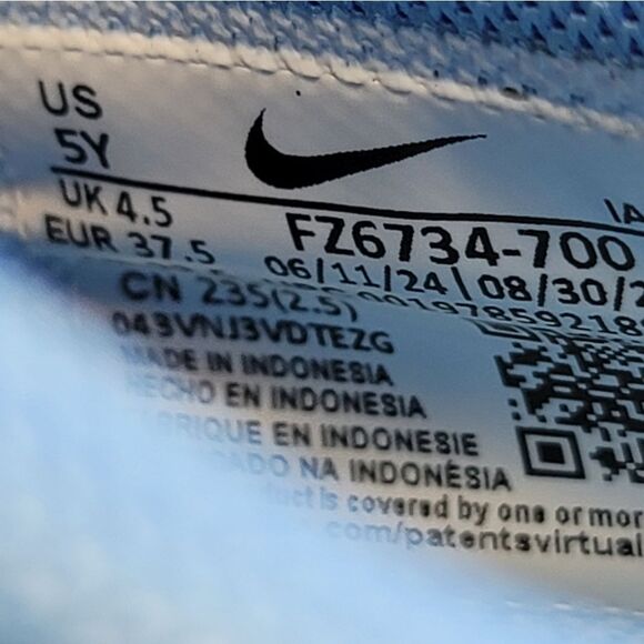 Nike Giannis Immortality 4 Mens Sneaker Size 5 Yellow Blue Basketball Shoes - Picture 10 of 11